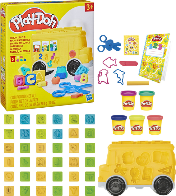 Zestaw do kreatywności Hasbro Play-Doh School day fun G1641 (5010996293879) - obraz 1