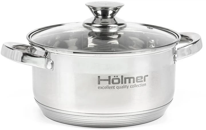 Набор кастрюль с крышками Hölmer CS-1652-SS - изображение 2