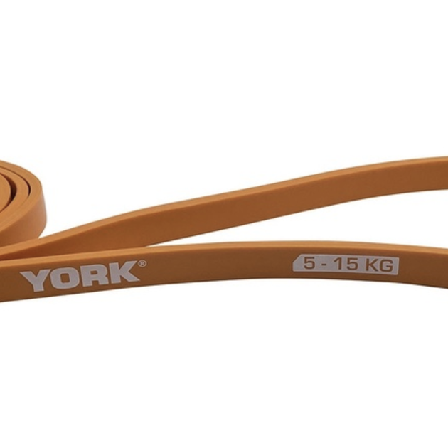 Резинка для фітнесу York 5-15кг - 2080x13x4,5 мм, помаранчевий - зображення 3