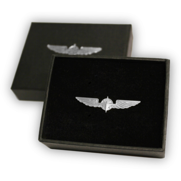 Значок авіаційний PILOT WINGS MEDIUM Сріблястий 3,5 см - Фото 1 Значок авіаційний PILOT WINGS MEDIUM Сріблястий 3,5 см - изображение 1