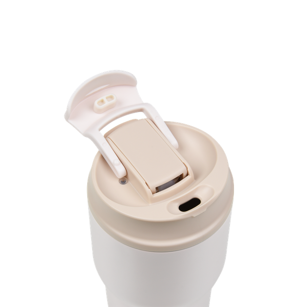Термочашка для кофе нержавеющая сталь с крышкой 63mugs 360 мл бежевый - изображение 5