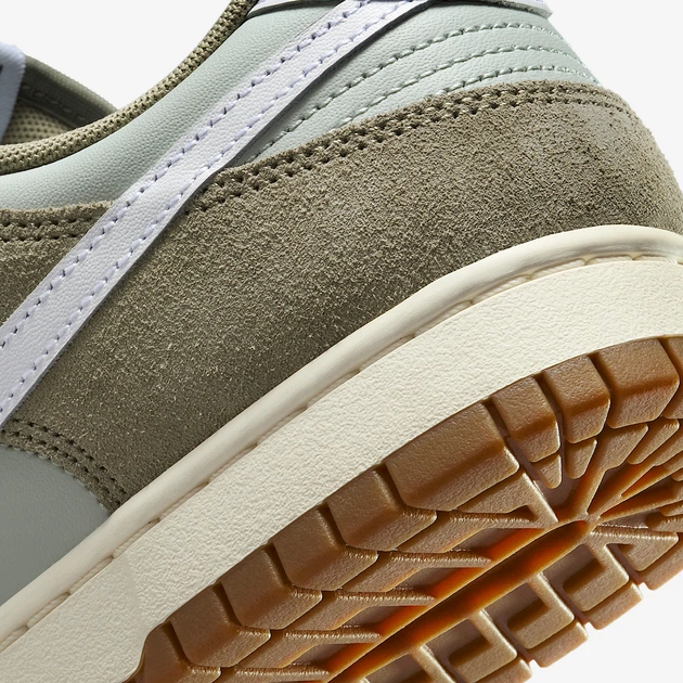 Мужские кеды кожаные низкие Nike Dunk Low Retro Se IB6399-002 42 (8.5US) 26.5 см Light Silver/White-Light Army-Sail (198481713868) - изображение 8