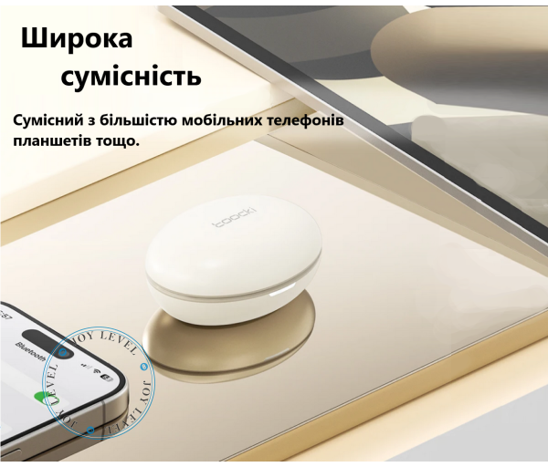 Навушники-беруші для сну безпровідні Toocki TWS 300мАг Bluetooth 5.3 з шумоізоляцією ANC - TQ-EJ16 Колір Бежевий - зображення 9