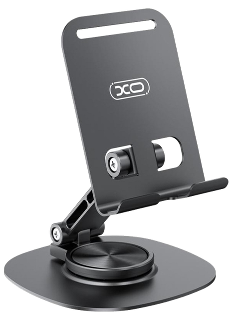 Універсальна поворотна підставка для телефону XO C151 Black (7109740) - Фото 1 Універсальна поворотна підставка для телефону XO C151 Black (7109740) - изображение 1