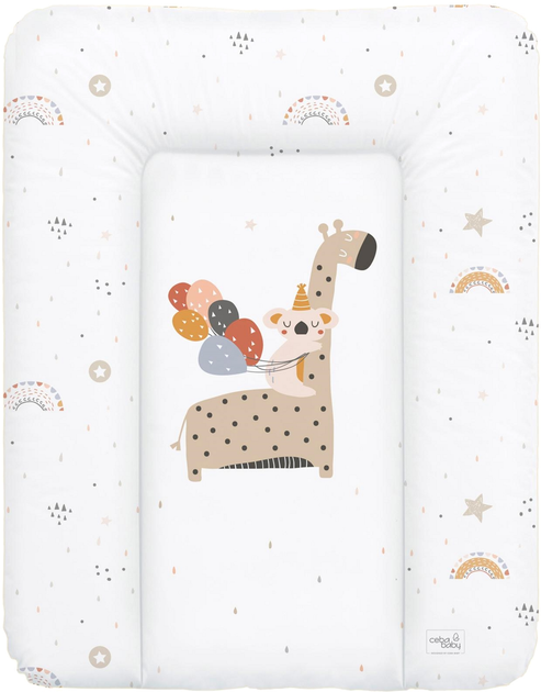 Materac do przewijania na komodę Ceba Baby 70 x 50 cm miękki Giraffe (W-143-000-637) - obraz 1