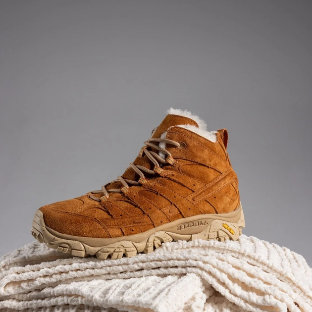 Жіночі зимові черевики високі Merrell Moab 2 Decon Mid Cozy Luxe SE J008810 37 (4UK) 23.5 см Коричневі (195021244233) - зображення 8