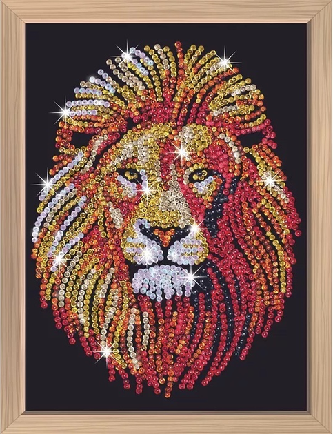 Zestaw dla kreatywności Sequin Art Blue Premium Kitfix Lion (5905935810647) - obraz 1