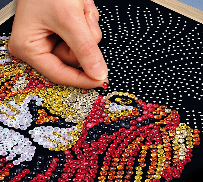 Zestaw dla kreatywności Sequin Art Blue Premium Kitfix Lion (5905935810647) - obraz 3
