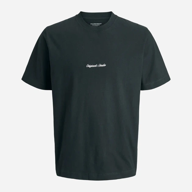 Футболка хлопковая длинная мужская Jack & Jones 12282892 L Forest River (5715732215626) - изображение 7