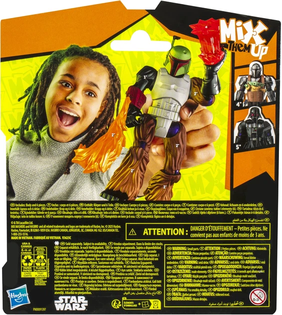 Іграшка-фігурка Hasbro MixMashers Star Wars Боба Фетт 12 см (F9479_G0296) - зображення 6
