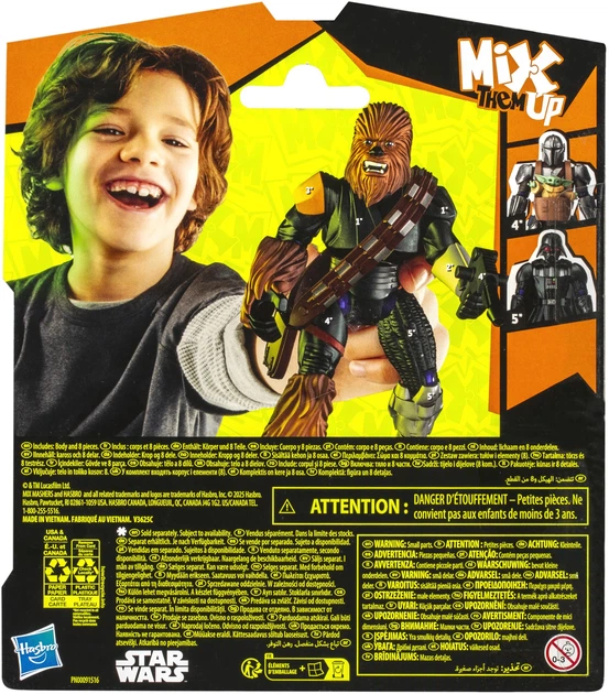 Іграшка-фігурка Hasbro MixMashers Star Wars Чубакка 12 см (F9479_G0297) - зображення 6