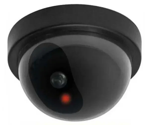 Купольная камера видеонаблюдения муляж обманка Security черная - Фото 1 Купольная камера видеонаблюдения муляж обманка Security черная - изображение 1