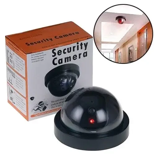 Купольная камера видеонаблюдения муляж обманка Security черная - Фото 3 Купольная камера видеонаблюдения муляж обманка Security черная - изображение 3