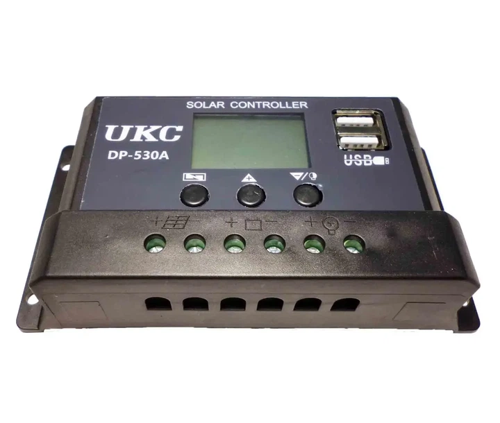 Контроллер заряда солнечной батареи UKC DP-530A 30A с USB - Фото 2 Контроллер заряда солнечной батареи UKC DP-530A 30A с USB - изображение 2