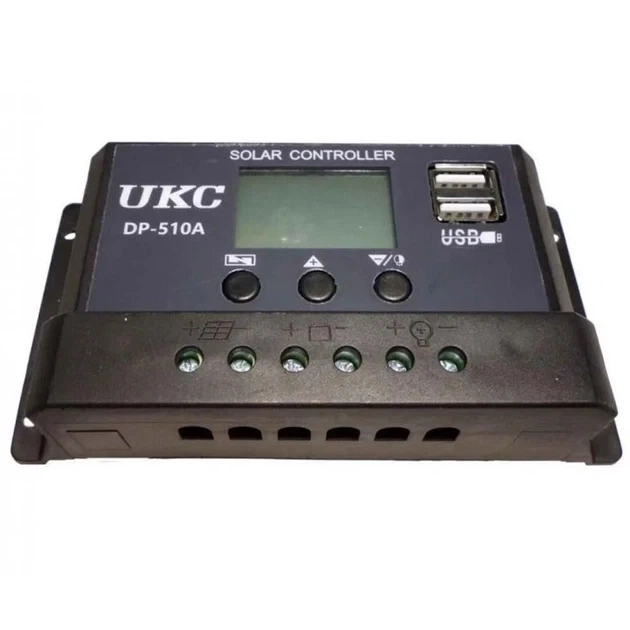 Контролер заряду від сонячної батареї UKC DP-510A 10A - зображення 2