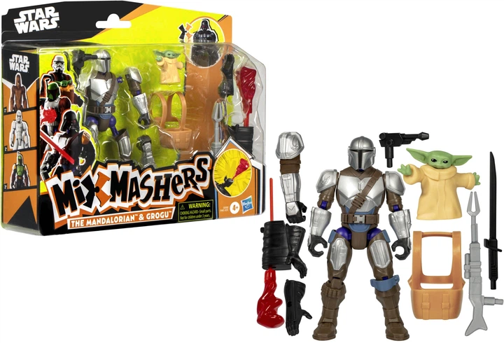 Іграшка-фігурка Hasbro MixMashers Star Wars Мандалорець та Ґроґу (Mando And Grogu) 12 см (F9481_G0300) - зображення 4