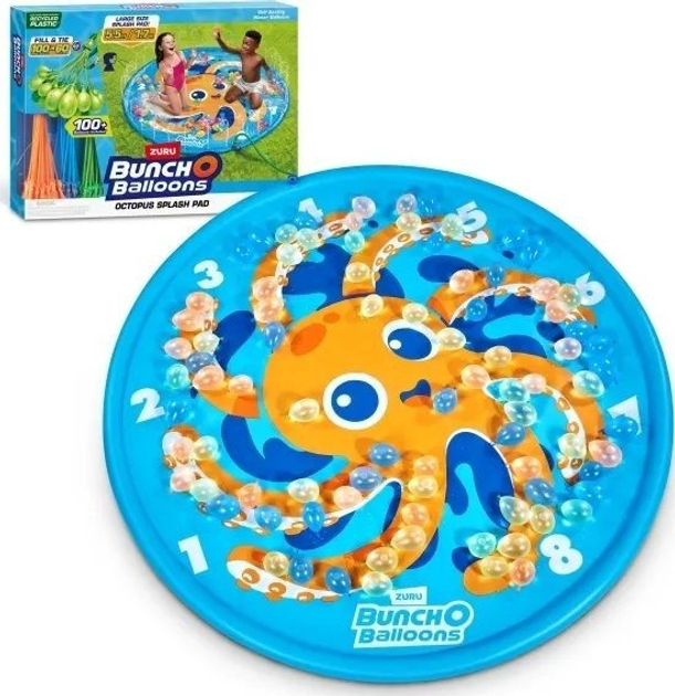 Mata wodna Zuru Bunch O Balloons Octopus Splash Pad z ponad 100 samozamykającymi się balonami wypełnionymi wodą, które można szybko napełnić 56591 (4894680029613) - obraz 2