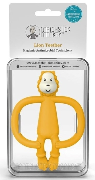 Прорізувач Matchstick Monkey Лев Масажний зі щіткою MM-L-001 (0705604684648) - зображення 1