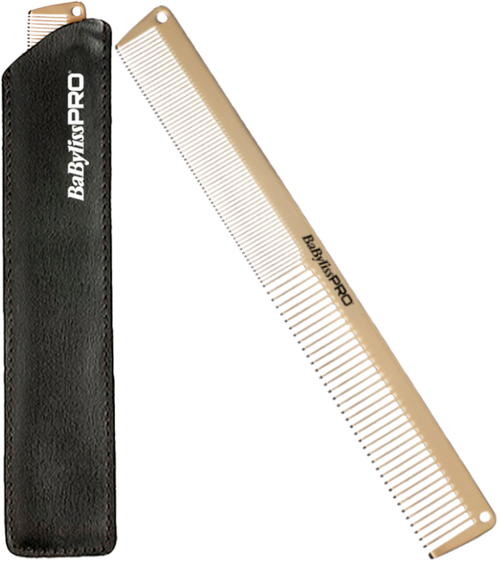 Grzebień metalowy BaByliss Pro złoty 19 cm (3030050162325) - obraz 2