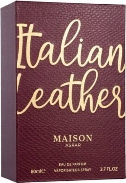 Парфумована вода унісекс Maison Asrar Italian Leather 80 мл (6291107015408) - зображення 4