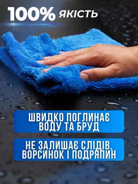Автомобильная микрофибра салфетка JoyPro car microfiber 80x50 см (1092-11) - изображение 9