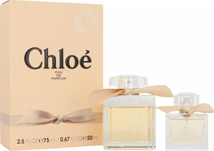 Zestaw damski Chloe Signature Chloe Woda perfumowana 75 ml + Miniaturka Woda perfumowana 20 ml (3616305270511) - obraz 1