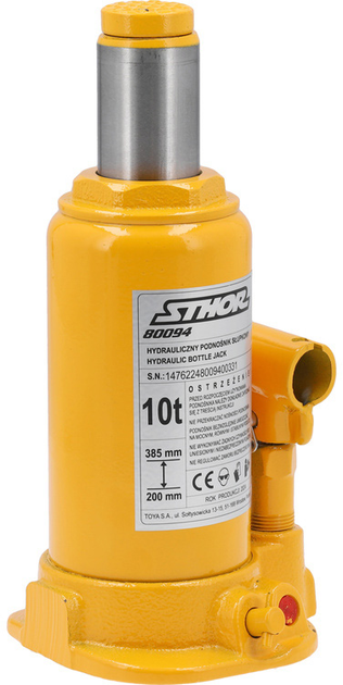 Podnośnik hydrauliczny słupkowy STHOR 10 t 200-385 mm (80094_v) - obraz 2