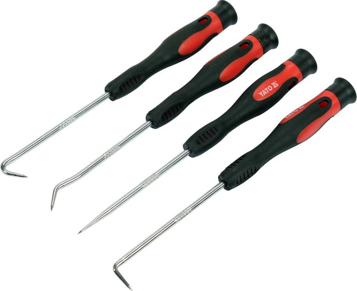 Haki i łyżeczki do demontażu uszczelek YATO 165 mm, 225 mm 8 szt (YT-08431) - obraz 2