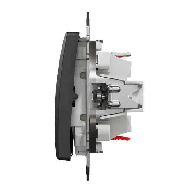 Кнопочный двухклавишный выключатель Schneider Electric 10A, черный Sedna Design & Elements SDD114118 - изображение 5