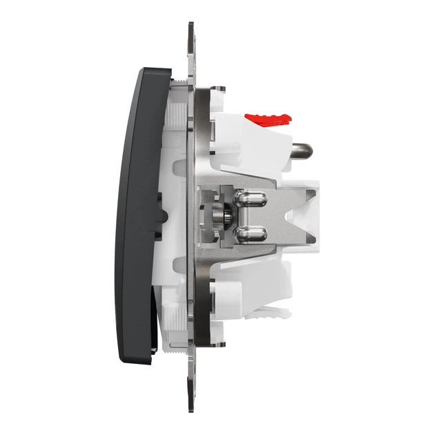 Вимикач для жалюзі кнопковий Schneider Electric Sedna Design з електронним блокуванням чорний SDD114114 - зображення 6