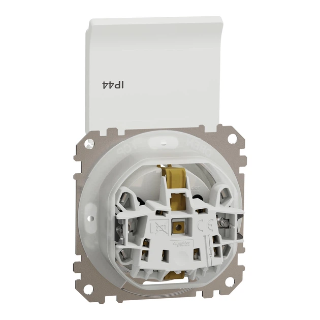 Розетка Schneider Electric Sedna Design с крышкой с заземлением з защитными шторками IP44 белая SDD211024 - Фото 7 Розетка Schneider Electric Sedna Design с крышкой с заземлением з защитными шторками IP44 белая SDD211024 - изображение 7