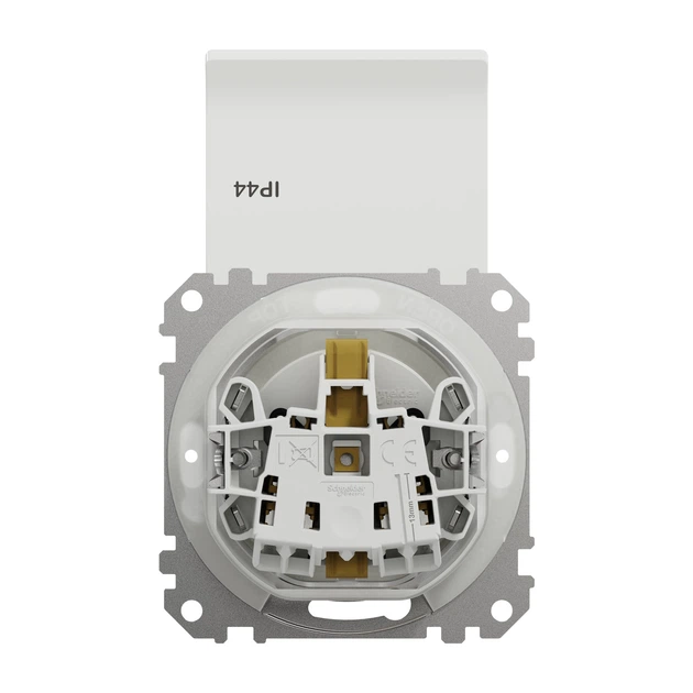 Розетка Schneider Electric Sedna Design с крышкой с заземлением з защитными шторками IP44 белая SDD211024 - Фото 8 Розетка Schneider Electric Sedna Design с крышкой с заземлением з защитными шторками IP44 белая SDD211024 - изображение 8