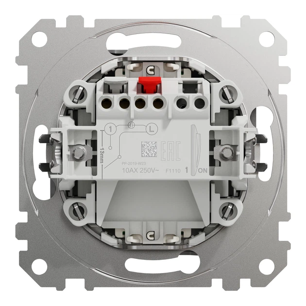 Выключатель одноклавишный Schneider Electric Sedna Design с подсветкой алюминий SDD113101L - изображение 8