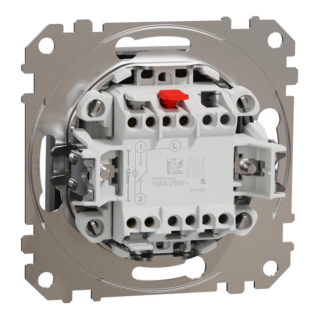 Переключатель одноклавишный Schneider Electric Sedna Design алюминий SDD113106 - изображение 6