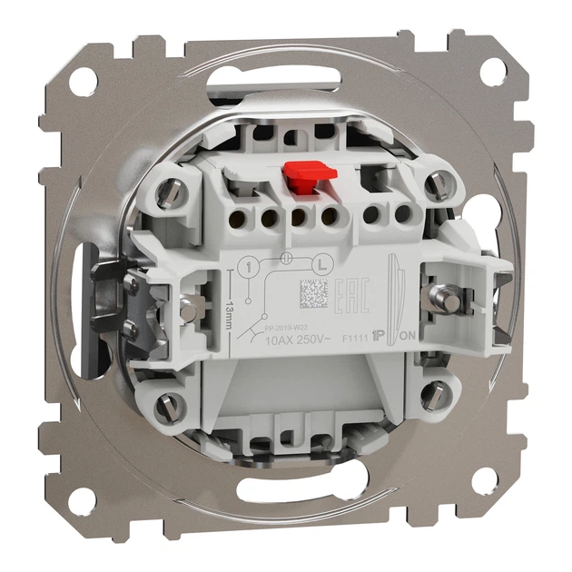 Кнопочный выключатель одноклавишный Schneider Electric Sedna Design алюминий SDD113111 - Фото 8 Кнопочный выключатель одноклавишный Schneider Electric Sedna Design алюминий SDD113111 - изображение 8