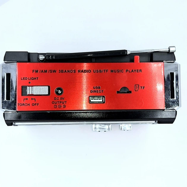 Радиоприёмник GOLON RX-381 UAR Красный - изображение 5