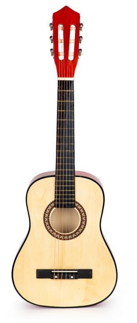 Gitara dla dzieci EcoToys klasyczna drewniana 6 strun HX18026-34 CLASSIC (5903769970728) - obraz 4