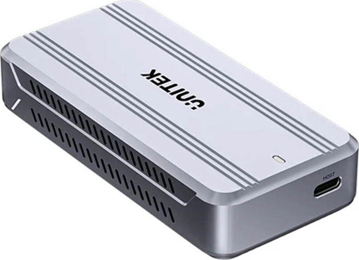 Kieszeń zewnętrzna Unitek SolidForce Reefer TurboCool USB4 40Gbps M.2 SSD Grey (S1242AGY01-EU) - obraz 3