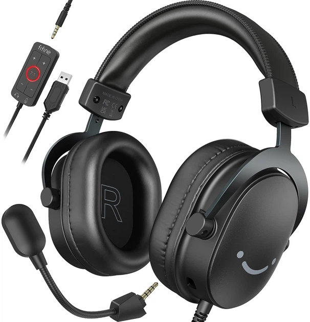 Fifine H9 Black Gaming (7.1 CH) — ігрова гарнітура з віртуальним 7.1 Surround - Фото 2 Fifine H9 Black Gaming (7.1 CH) — ігрова гарнітура з віртуальним 7.1 Surround - зображення 2