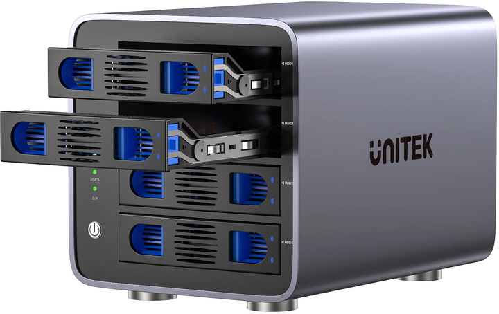 Зовнішня кишеня Unitek для SSD/HDD 4 x SATA 2.5"/3.5" (S1301AGY01-EU) - зображення 2