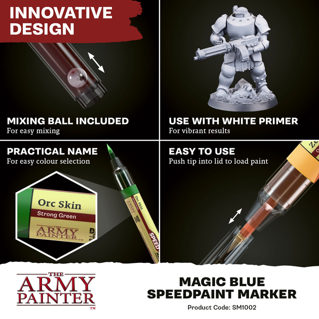 Маркер The Army Painter Speedpaint 2.0 Marker - Caribbean Ocean (5713799104013) - зображення 5