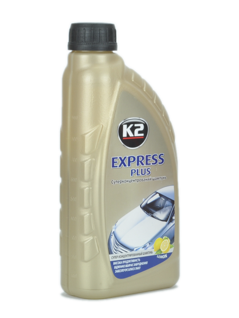 Автошампунь с воском K2 Express Plus желтая бутылка 1 л (EK1410) - изображение 5