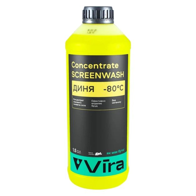 Омивач скла зимовий Vira концентрат -80 °C диня 1,5 л (VI0502) - зображення 3