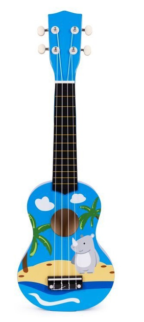 Gitara ukulele dla dzieci EcoToys 4 struny MF019H (5905817007189) - obraz 1