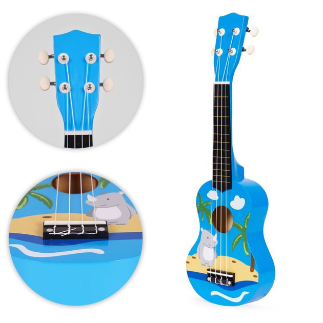 Gitara ukulele dla dzieci EcoToys 4 struny MF019H (5905817007189) - obraz 6