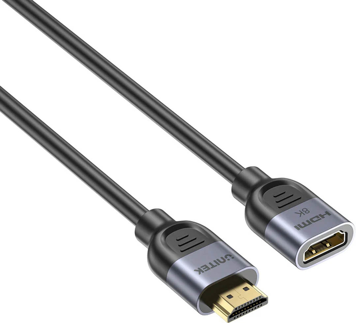 Kabel przedłużacz Unitek Ultra Stream 8K HDMI Extension Cable 0.5 m Black (C11091AGY01-0.5M) - obraz 2