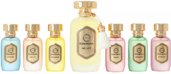 Набір унісекс Armaf Emotions Collection: Heart Парфумована вода 100 мл + Мініатюра Парфумована вода 6 x 15 мл (6294015196405) - зображення 2