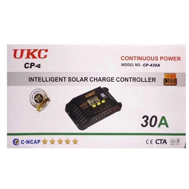 Контролер заряду від сонячної батареї CP-430A 30A - зображення 2