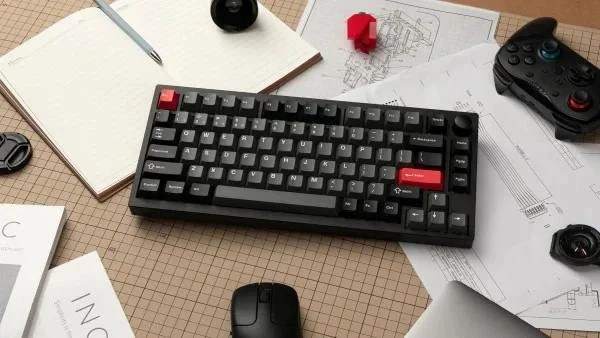 Клавіатура Lemokey P1 Pro Keychron Super Red Carbon Black (P1P-M1