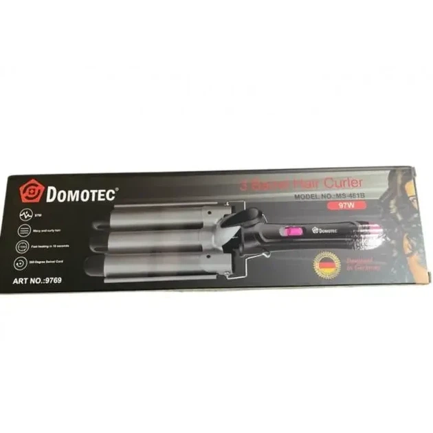 Плойка для завивки волос Domotec MS-481B с тройным нагревом 9769 - изображение 5